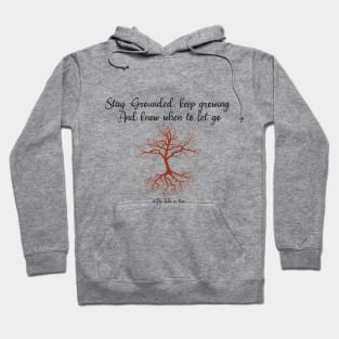 Stay grounded, keep hrowing know when to let go Hoodie